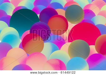 Illuminated Bicolor Balls Background