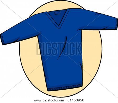 blue sweater