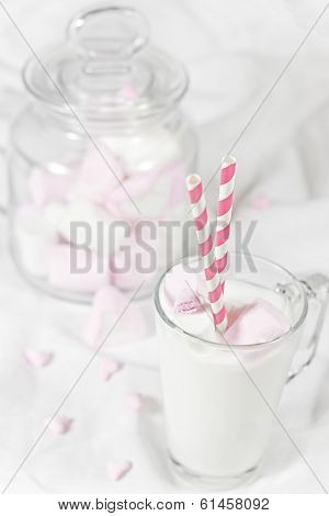 White Hot Chocolate With Marshmallow