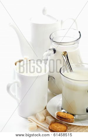 Milk in the cup