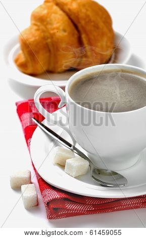 Coffee in white cup