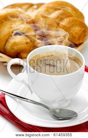 Coffee in white cup