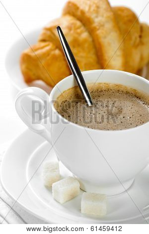 Coffee in white cup