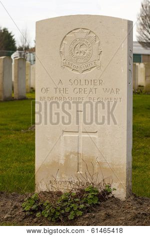 New British Cemetery In Flanders Fields Great World War