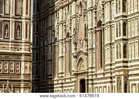 Facade Of The Basilica Of Saint Mary Of The Flower In Florence