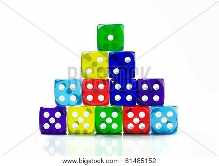 Stack Of Color Dice