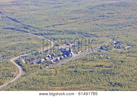 View of Abisko, Sweden.