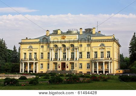 Main Building Of Russian Old Time Estate