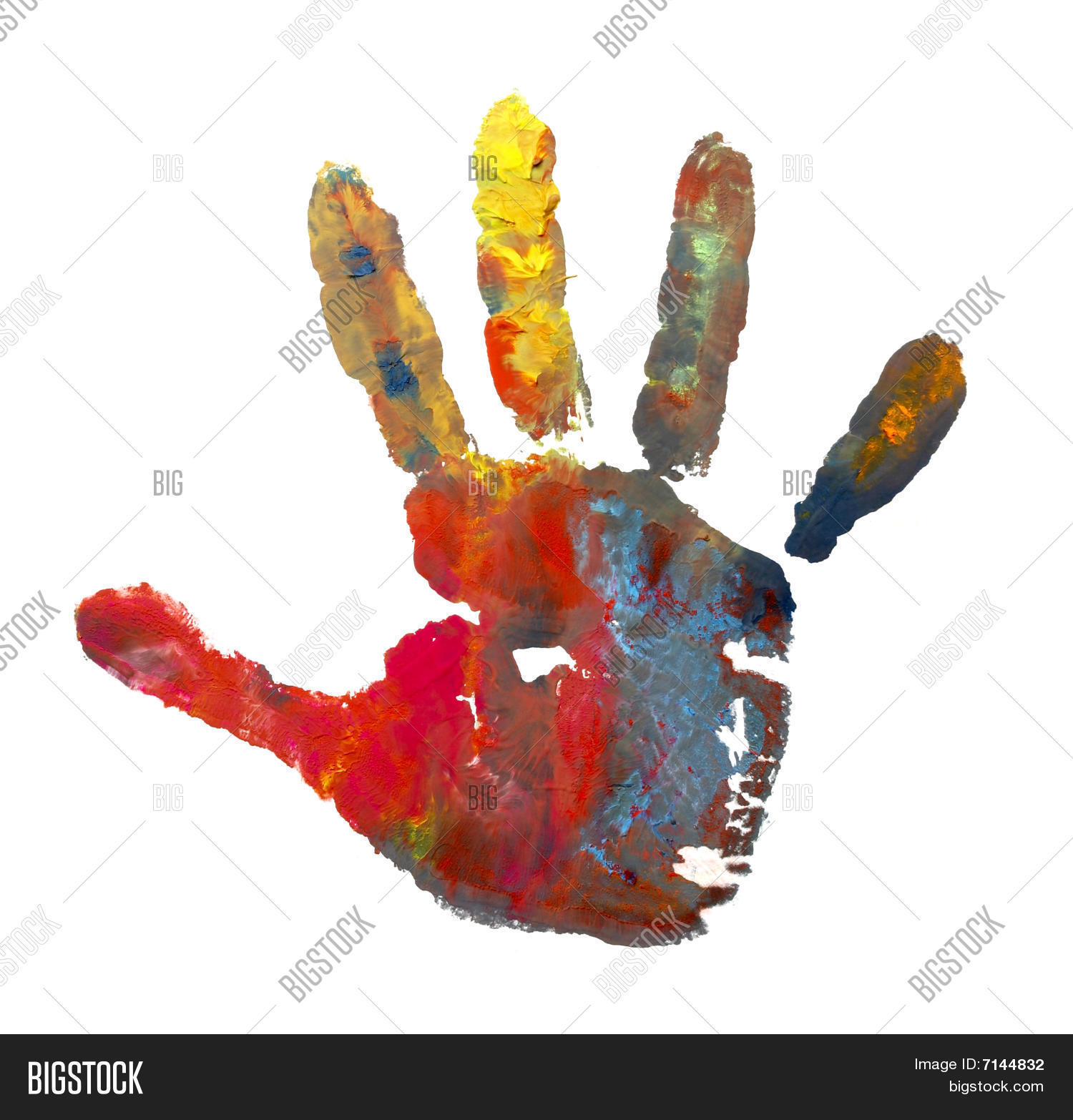 Color Painted Hand Image & Photo (Free Trial) | Bigstock
