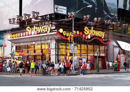 Theatre District Subway Stop - New York City
