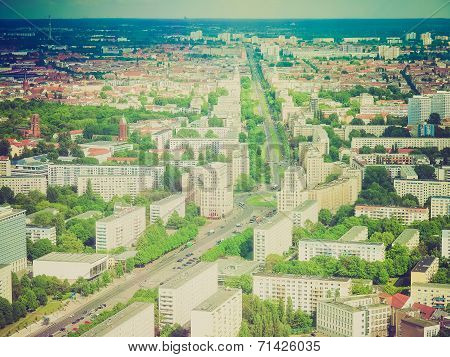 Retro Look Berlin Aerial View