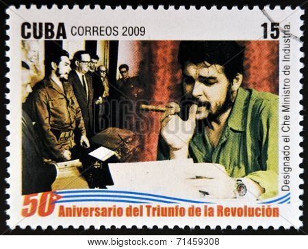 CUBA - CIRCA 2009 stamp printed in cuba dedicated to 50 anniversary of the triumph of the revolution