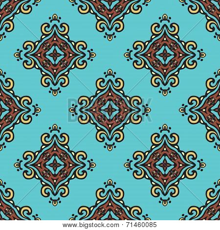 Seamless tiled pattern vector design
