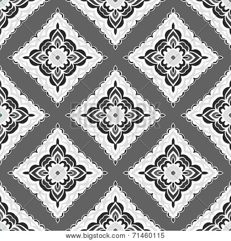 Abstract seamless folkloric ornamental vector design ethnic