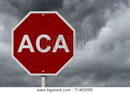 Stop Aca Sign