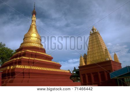 Pagoda on U Min Thonze,Sagaing Hill,Myanmar.