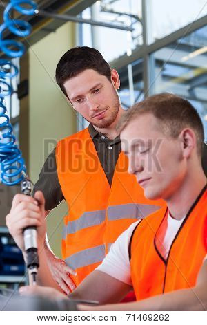 Production Worker During Job