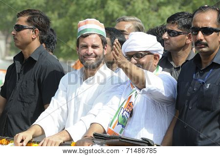 Rahul Gandhi in Varanasi.