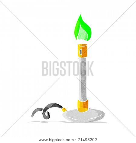 cartoon bunsen burner