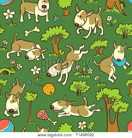 Pattern With Dogs