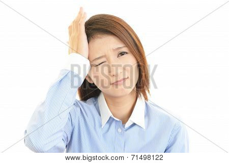 Puzzled woman