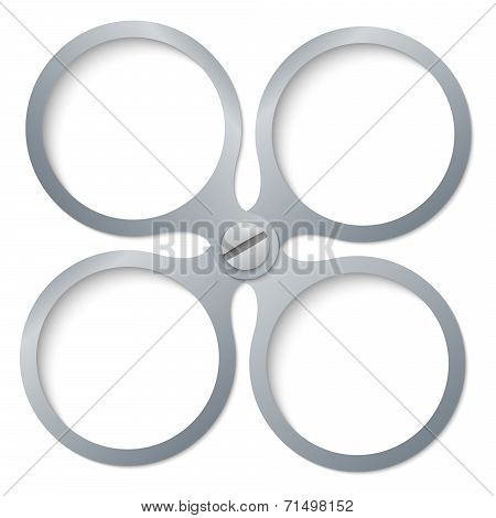 Four Frames For Text Associated Screw