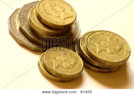 Moedas empilhadas