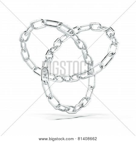 Torus knot made of chain