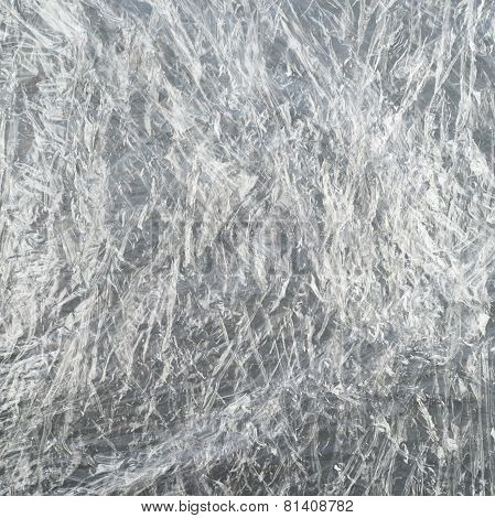 Fragment of a polyethylene film