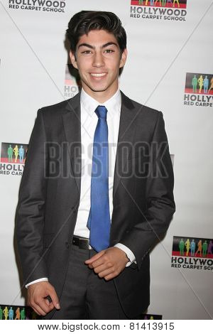 LOS ANGELES - JAN 17:  Jeromy Ramos at the Hollywood Red Carpet School at Secret Rose Theater on January 17, 2015 in Studio City, CA