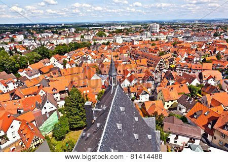 Cityview Of Old Historic Town Of Oberursel, Germany.