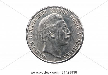 Silver Five Mark Of German Reich