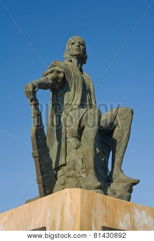 Columbus Statue At La Rabida