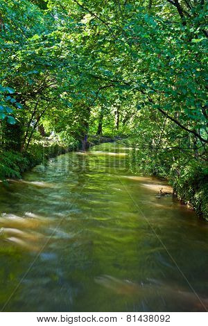 Beautiful River Wuerm In Munich