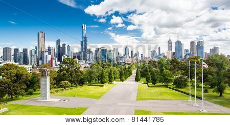 View of Melbourne CBD