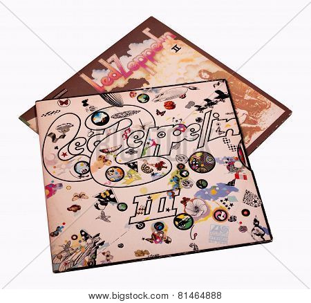 Vintage Led Zeppelin Record Albums