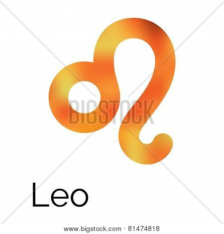 Zodiac Symbol Leo, Vector Sign