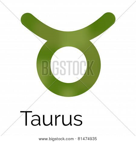 Zodiac Symbol Taurus, Vector Sign