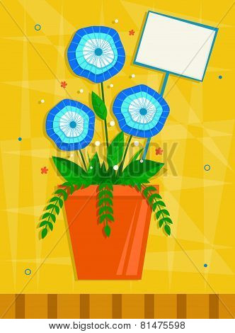Blue flowers