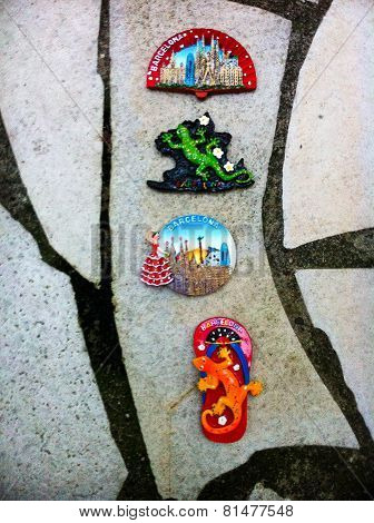 Barcelona fridge magnets
