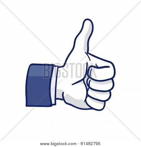 Illustration of Like Hand icon
