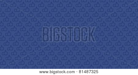 Dark background with pattern generated from Like Hand icons