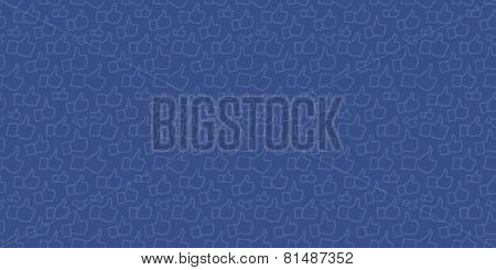 Dark background with pattern generated from Like Hand icons