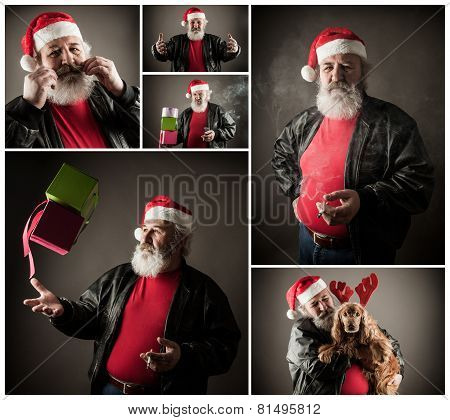 Grumpy Badass Santa Claus