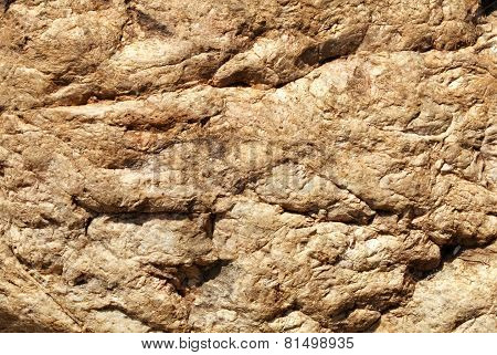 Closeup sandstone texture of warm colors.