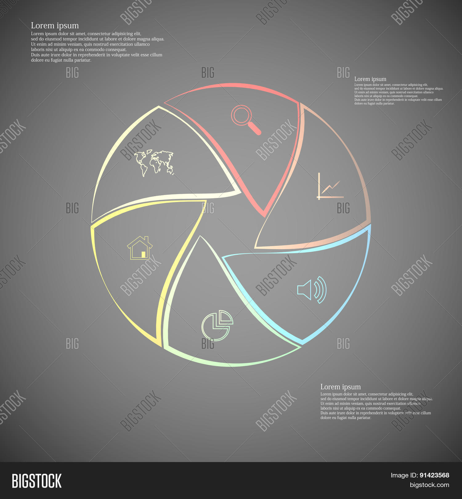 Infographics Rounded Rounded Infographic Image & Photo (Free Trial) | Bigstock