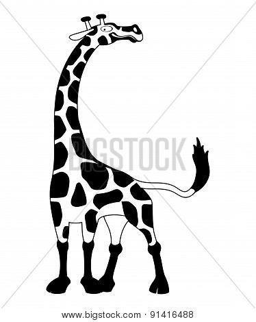 Vector illustration. Giraffe.