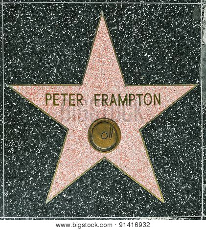Peter Frampton's Star On Hollywood Walk Of Fame