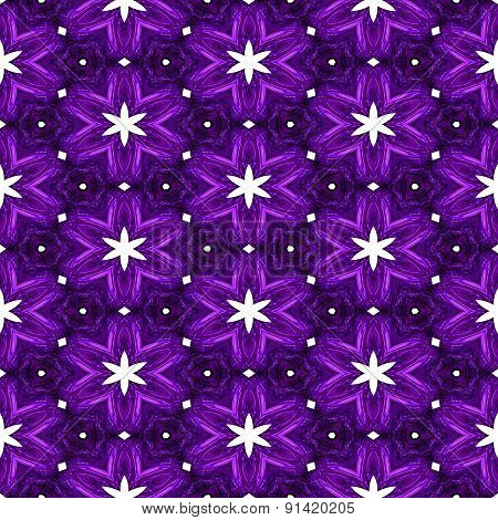 Abstract Violet Texture Or Background With White Stars With Christmas Look Made Seamless