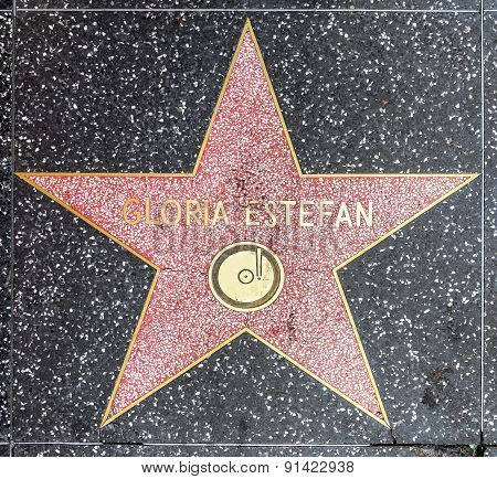 Gloria Estefans Star On Hollywood Walk Of Fame